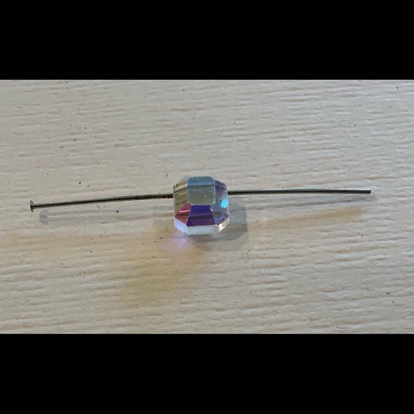 10 vintage Austrian Aurora borealis crystal pendants - Picture 5 of 6